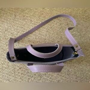 Portland Leather Goods purple crossbody tote